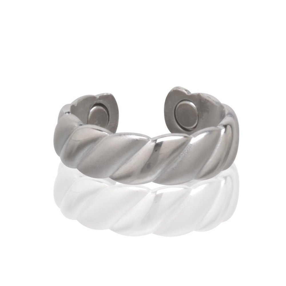 Magnetic Silver Ring - Pain Therapy Energy Ring